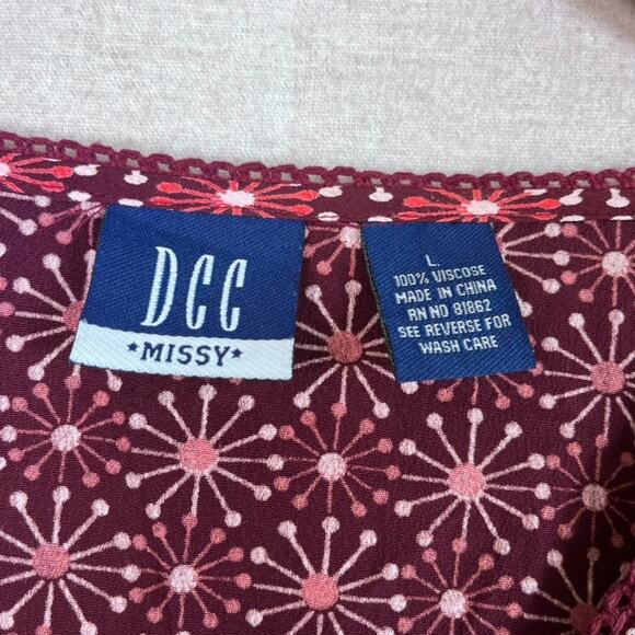 DCC Womens Y2K Babydoll Top Size L Tie Back Flare Sleeve Whimsigoth Fairy Grunge - Picture 5 of 9